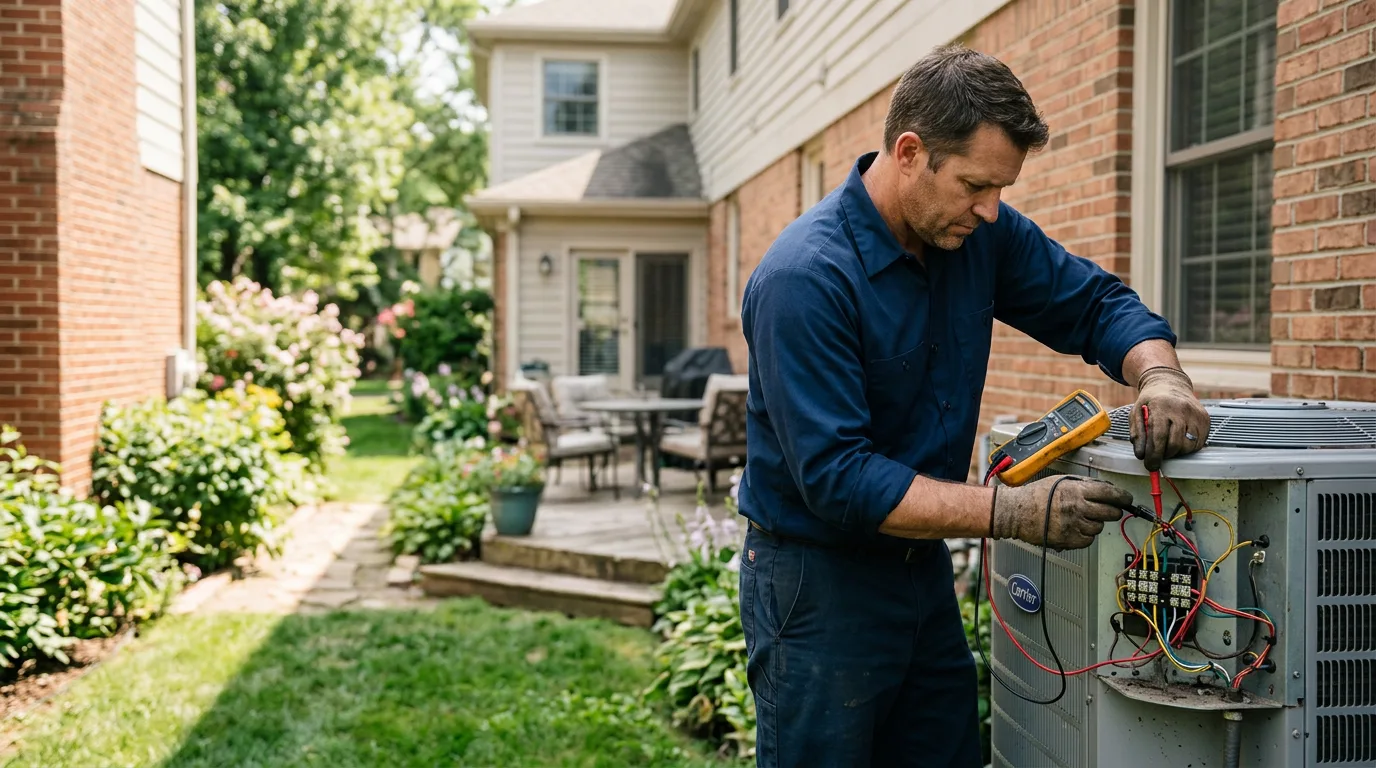 HVAC technician working near Teasdale, UT